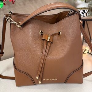 Michael Kors Tan Leather Shoulder Bag